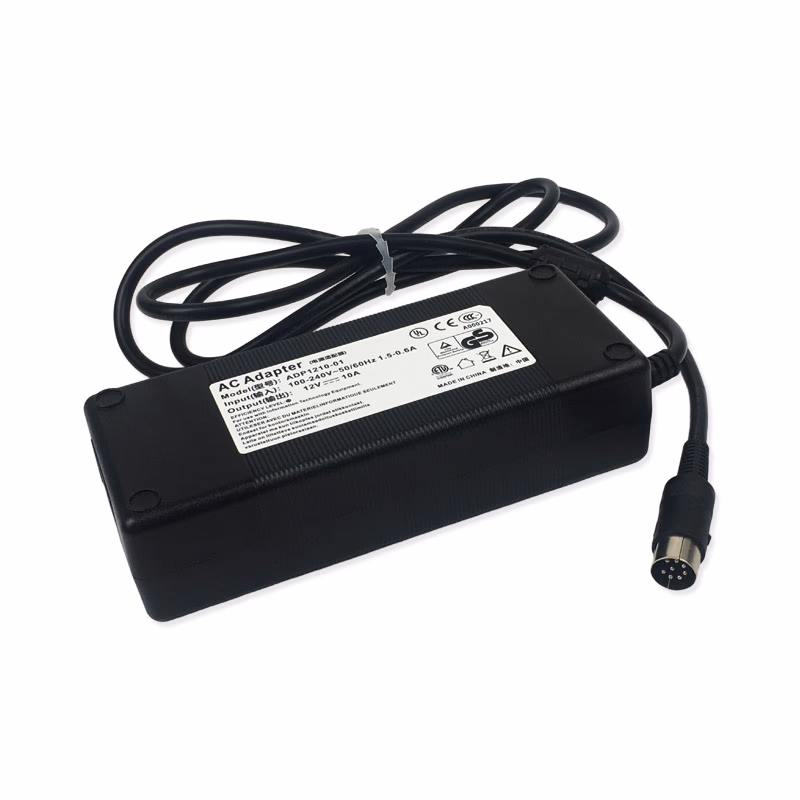 Compatible AC Adapter 801-2108-00049-01 for Mindray M5,M7 Portable Ultrasound, without Power Cord Input: 100-240V 50/60Hz , Output: 12V 10A 120W，Desktop 8pin SKU: PA-TNC-PAPC060