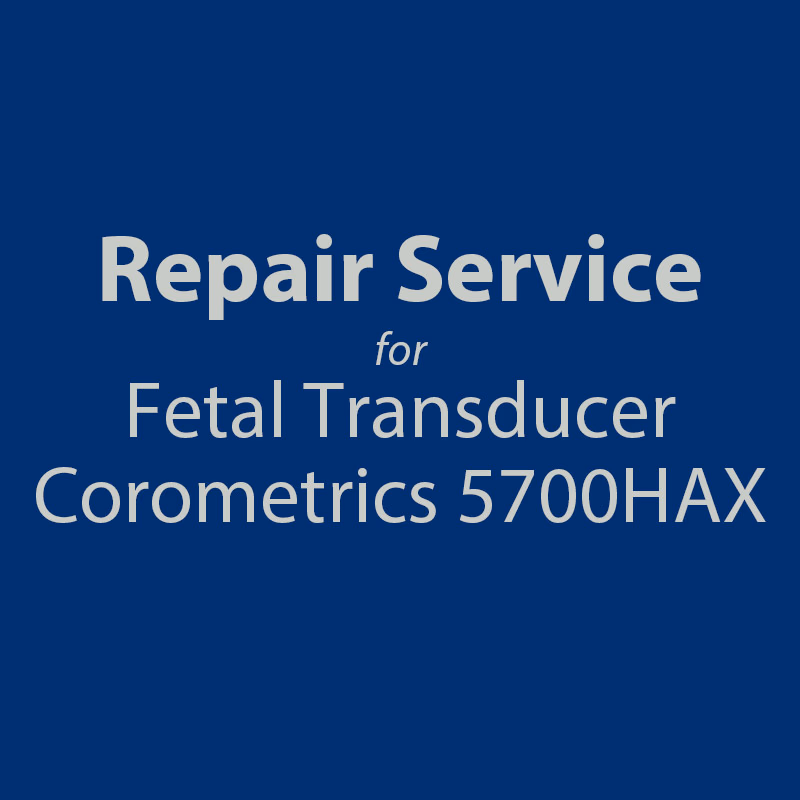 Repair service for Fetal Transducers GE Healthcare 5700HAX Repair with brand new replacement parts and calibrated. SKU: R3002