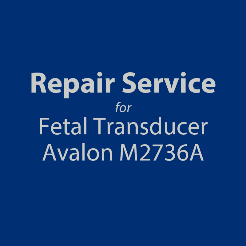 Repair service for Fetal Transducers - Philips M2736A Repair with brand new replacement parts and calibrated. SKU: R3203