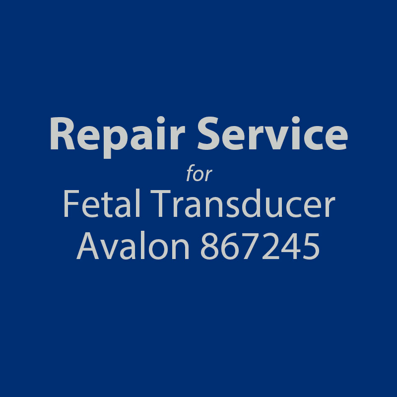 Repair service for Fetal Transducers Philips 867245 Repair with brand new replacement parts and calibrated. SKU: R3401