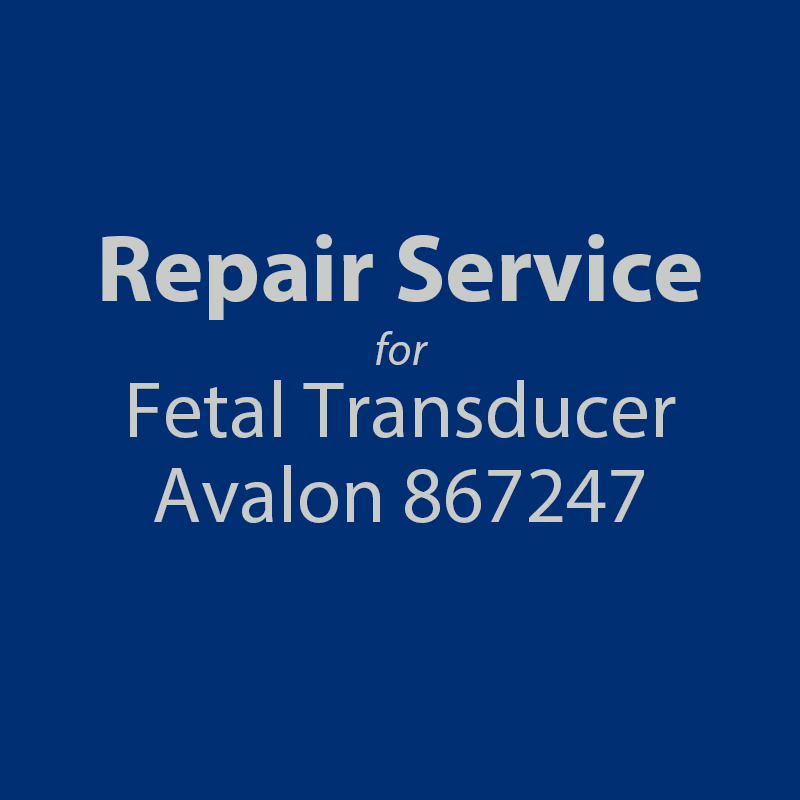 Repair service for Fetal Transducers Philips 867247 Repair with brand new replacement parts and calibrated. SKU: R3403