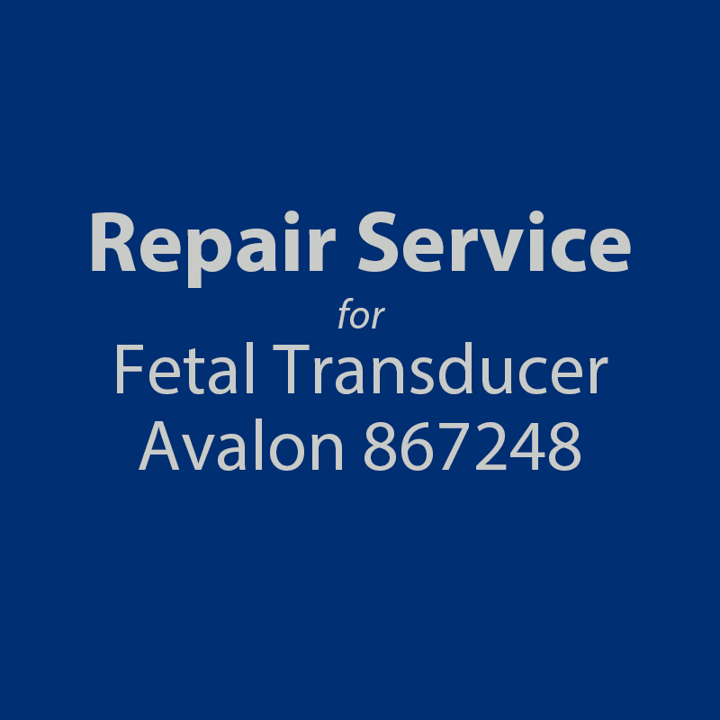 Repair service for Fetal Transducers Philips 867248 Repair with brand new replacement parts and calibrated. SKU: R3404