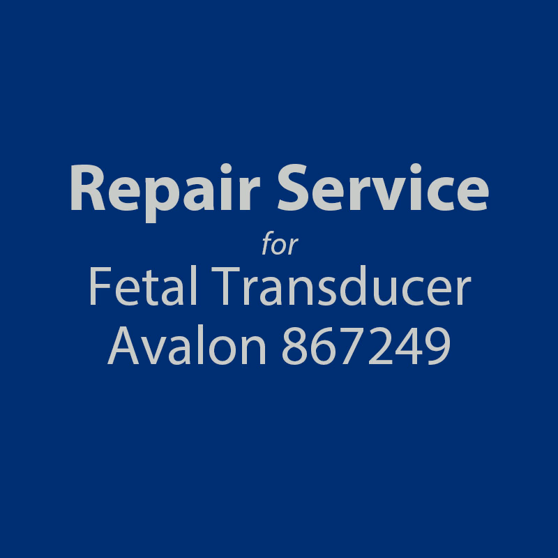 Repair service for Fetal Transducers Philips 867249 Repair with brand new replacement parts and calibrated. SKU: R3405