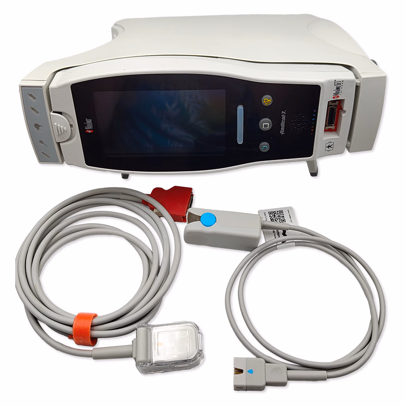Refurbished Pulse CO-Oximeter OEM Base RDS-1 with New Accessory - Masimo Radical-7 with new compatible adult finger sensor and spO2 adapter cable and
Refurbished OEM base RDS-1 SKU: Radical-7N-R(RDS-1)-01
