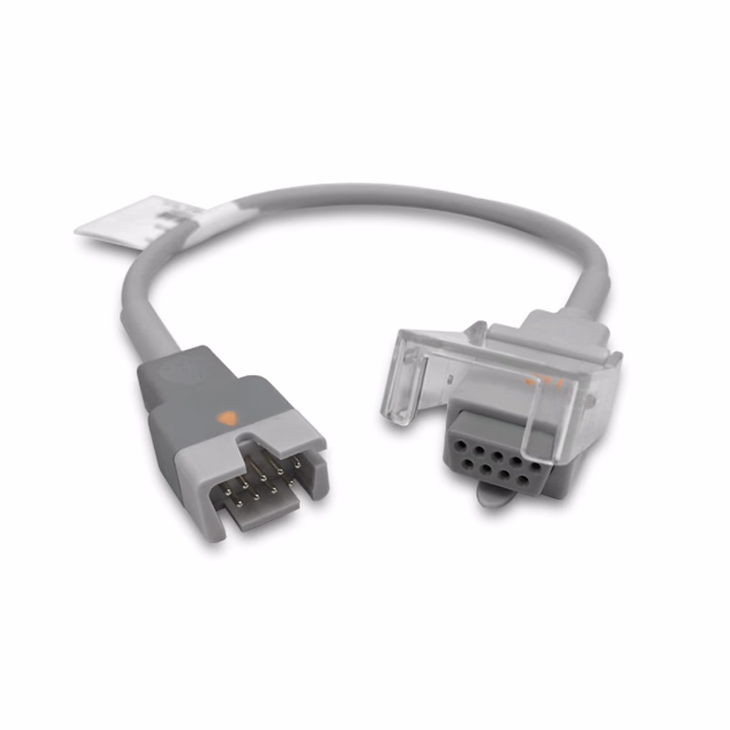 Compatible SpO2 Adapter Cable 0.3m (comparable to Masimo M-LNC, used with Nellcor Oxismart Sensors) Reusable SKU: SA-005RB-03