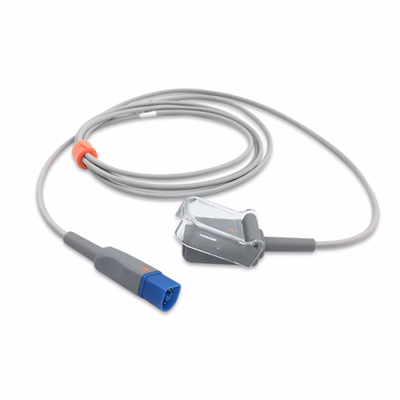 Compatible SpO2 Adapter Cable 2.4m (for use with Philips, used with Nellcor Oxismart Sensors) Reusable SKU: SA-024-24NE