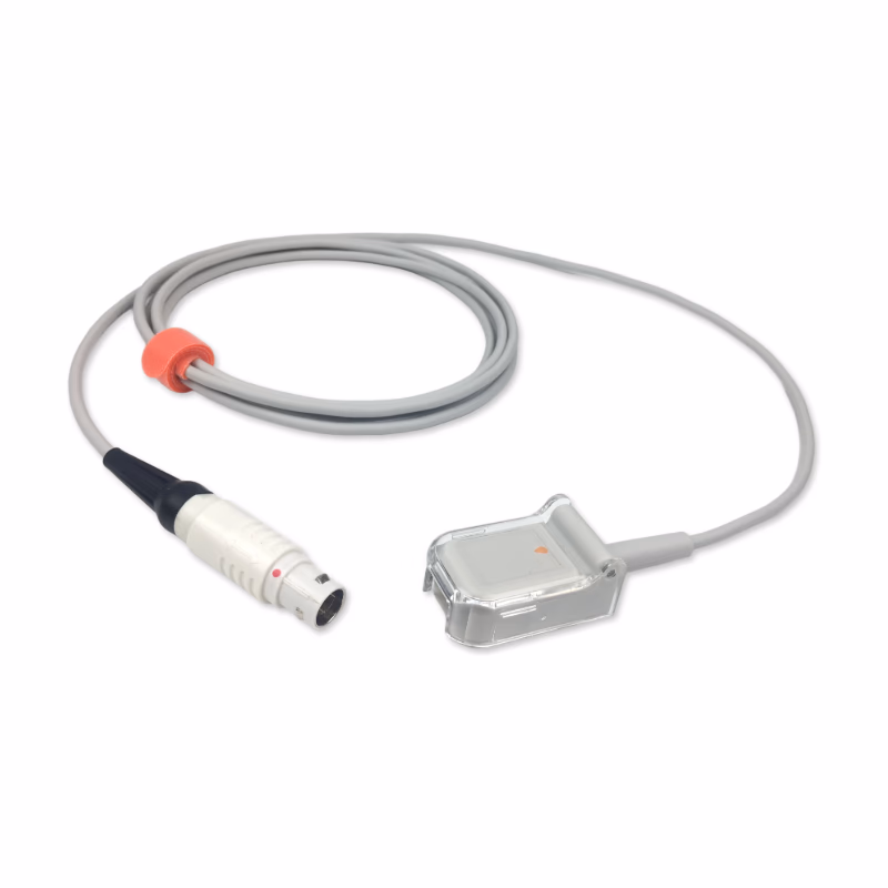 Compatible SpO2 Adapter Cable 2.4m (comparable to Siemens M35370, used with Nellcor Oxismart Sensors) Reusable SKU: SA-029-24