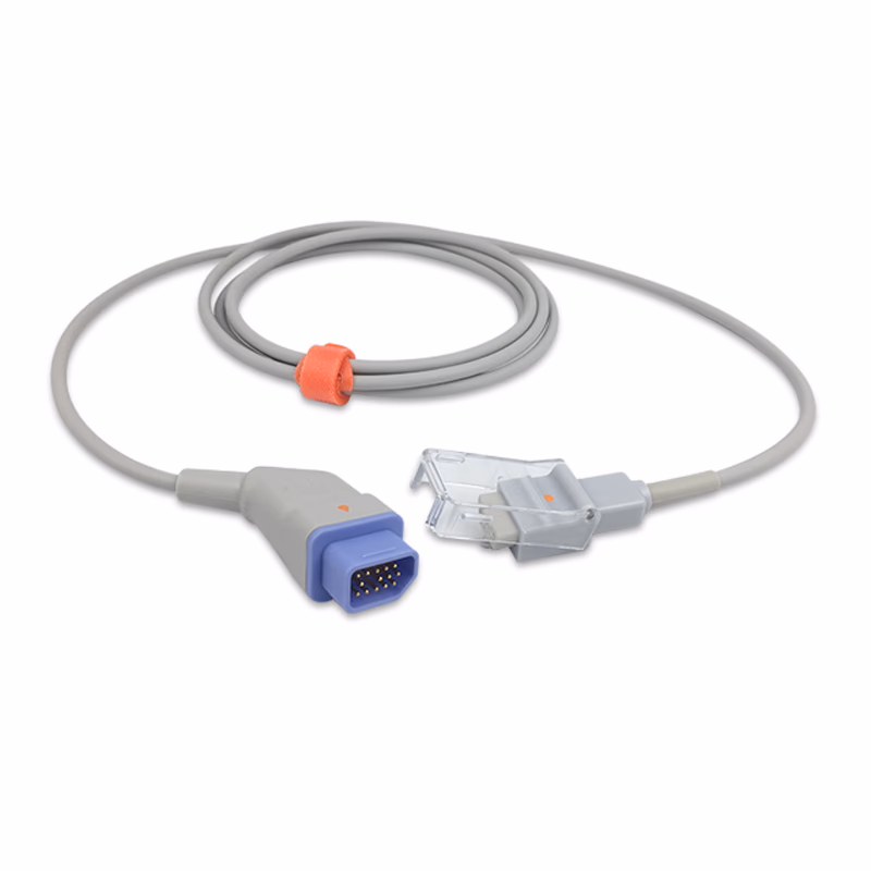 Compatible SpO2 Adapter Cable 2.4m (comparable to Nihon Kohden JL-630P, used with Nellcor Oxismart Sensors) Reusable SKU: SA-045RB-24