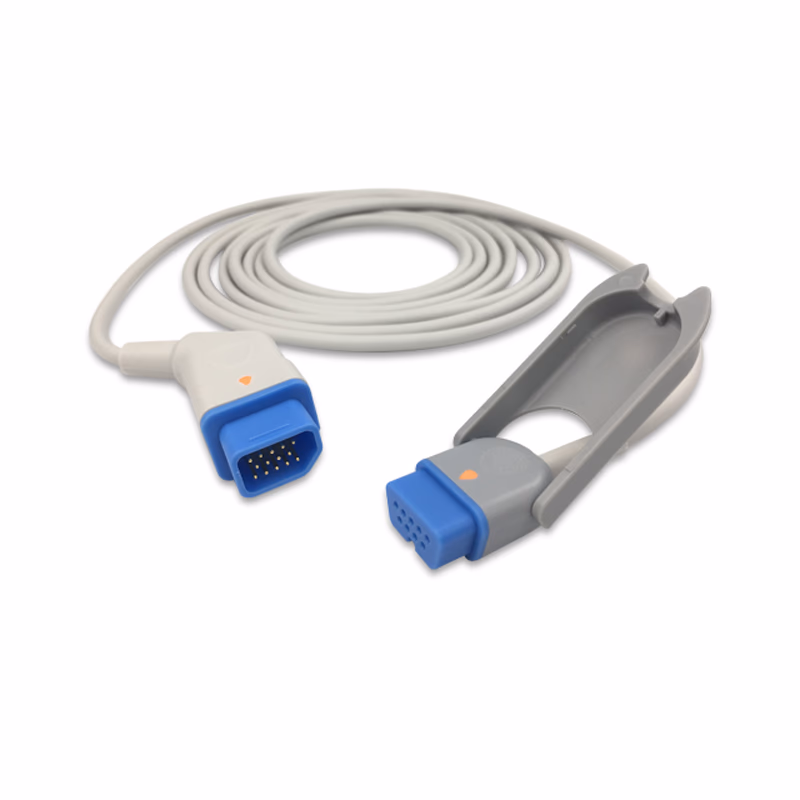Compatible SpO2 Adapter Cable 3.0m (comparable to Nihon Kohden JL-900P) Reusable SKU: SA-045-30