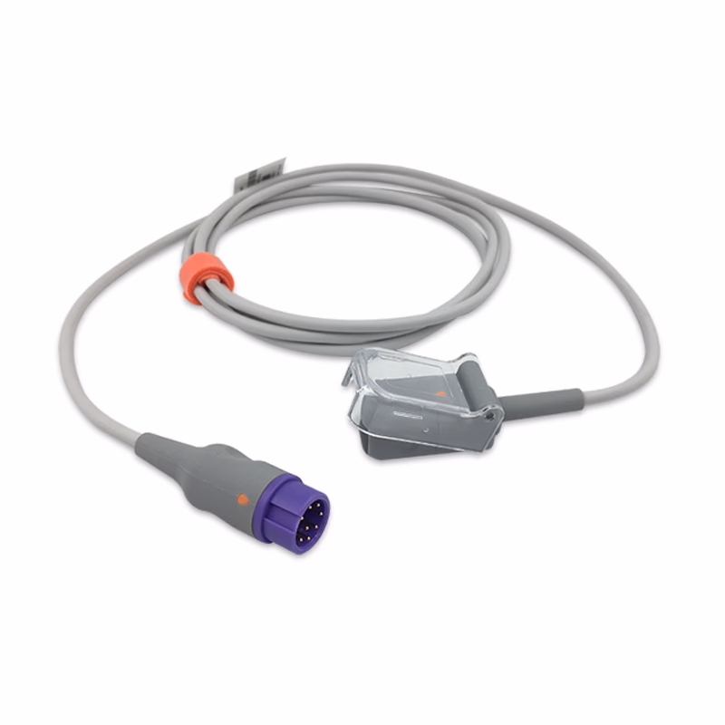 Compatible SpO2 Adapter Cable 2.4m (comparable to Mindray 115-020768-00, used with Masimo LNCS Sensors) Reusable SKU: SA-053RB-24LS
