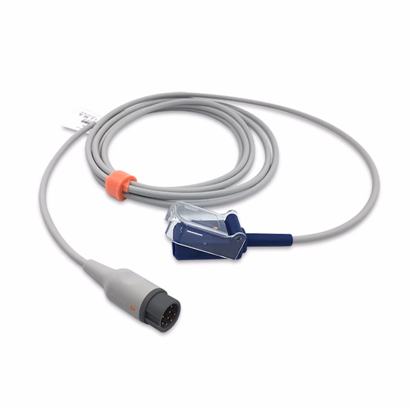 Compatible SpO2 Adapter Cable 3.0m (comparable to Mindray 0010-20-42712, used with Nellcor OxiMax Sensors) Reusable SKU: SA-053X-30