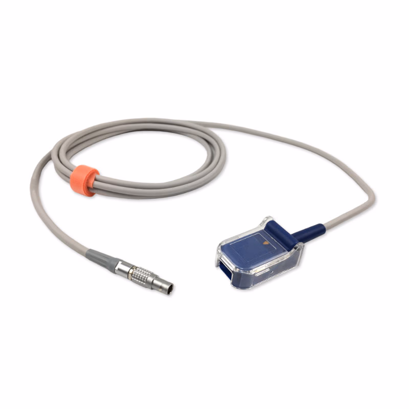 Compatible SpO2 Adapter Cable 3.0m (comparable to Schiller 2.310128, used with Nellcor OxiMax Sensors) Reusable SKU: SA-176X-30