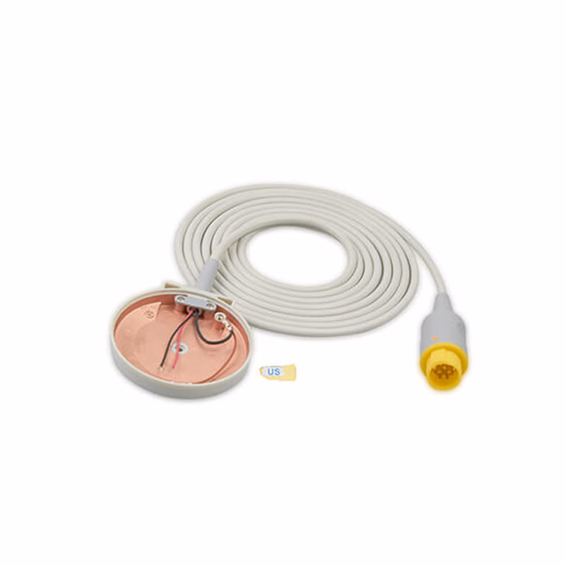 Compatible Cable Assembly With Top Case (comparable to Huntleigh, used for Sonicaid Ultrasound 8400-6919 / L ) 1 kit/bag SKU: SP-FUS-SC01-WS