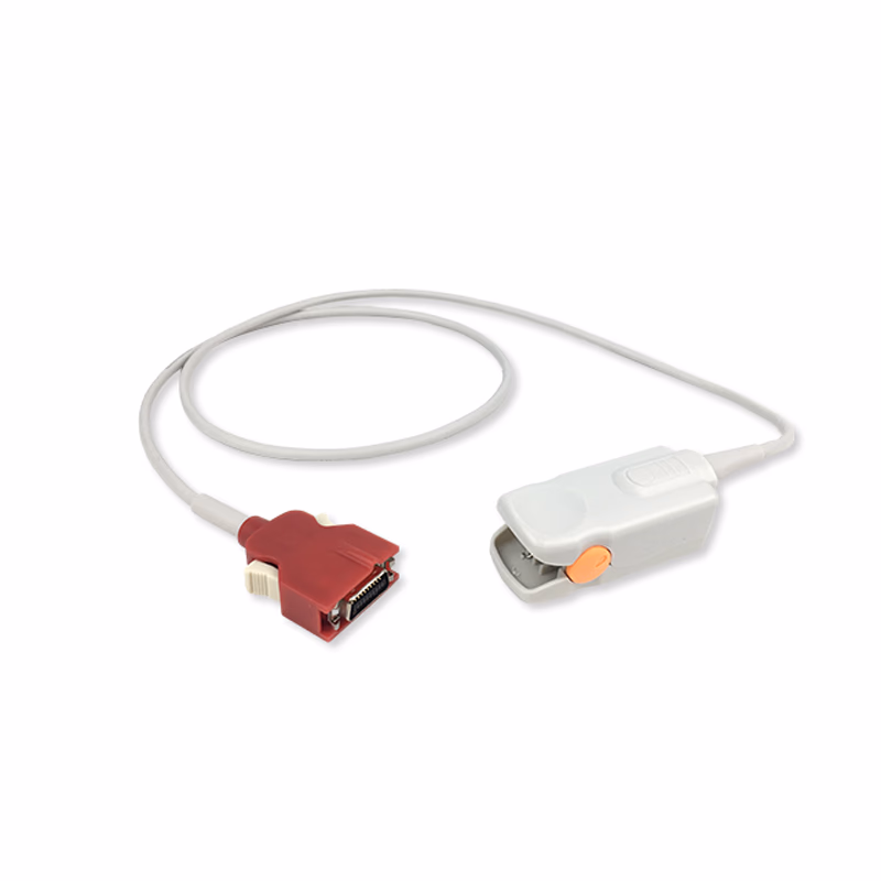 Compatible Adult Finger Clip SpO2 Sensor 1.0m (comparable to Masimo 2053 (Red DCI-DC3), Technology: Rainbow) Reusable SKU: SS-009RB-AF10