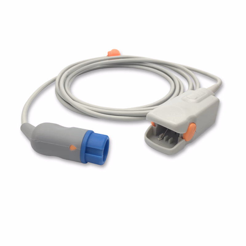 Compatible Adult Hard shell SpO2 Sensor 3.0m (comparable to Philips M1190A (OEM is soft shell), Technology: Nellcor Oxismart) Reusable SKU: SS-023-AF30
