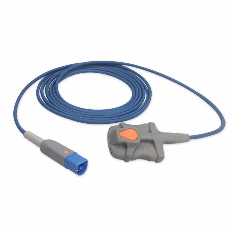 Compatible Adult Soft Tip SpO2 Sensor 3.0m (comparable to Philips M1191BL, Technology: Fast) Reusable SKU: SS-024-AS30