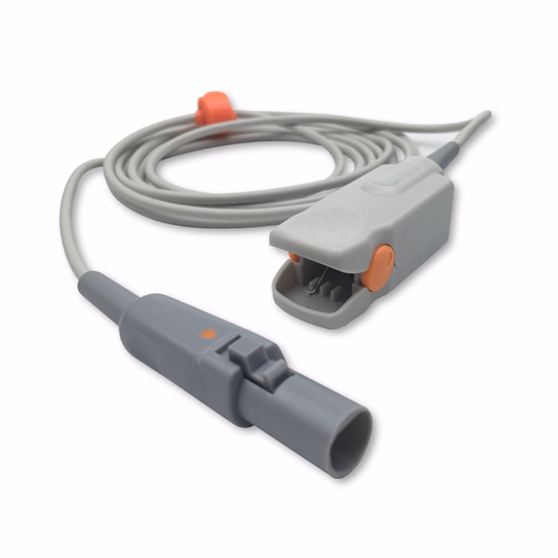 Compatible Adult Finger Clip SpO2 Sensor 3.0m (comparable to Spacelabs 015-0130-01, Technology: Novametrix) Reusable SKU: SS-025-AF30