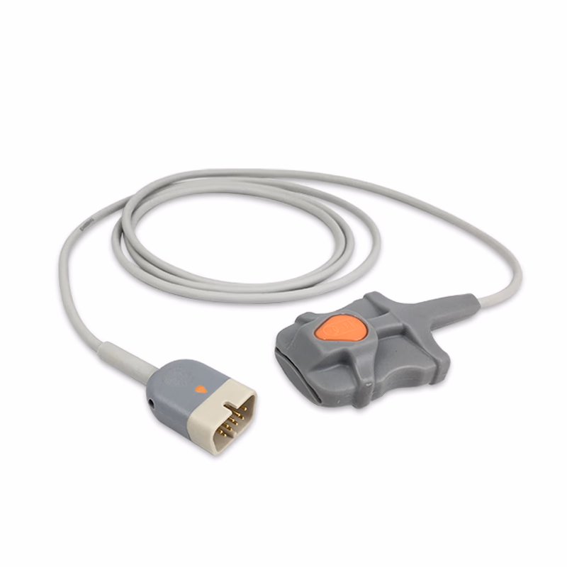 Compatible Adult Soft Tip SpO2 Sensor 1.6m (comparable to Nihon Kohden TL-631T3) Reusable SKU: SS-043-AS16