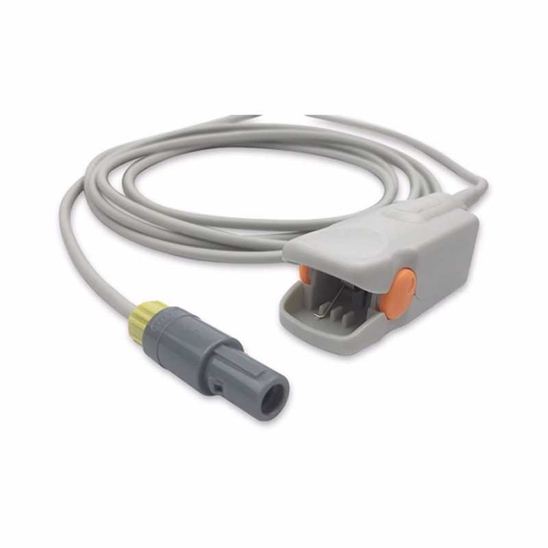 Compatible Adult Finger Clip SpO2 Sensor 3.0m (comparable to Biolight A0212-SA125PV, Technology: Digital) Reusable SKU: SS-074D-AF30