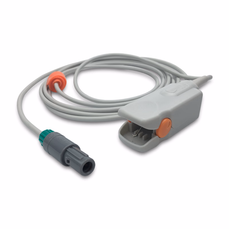 Compatible Adult Finger Clip SpO2 Sensor 3.0m (comparable to Infinium P02796, Technology: Nellcor Oxismart) Reusable SKU: SS-114-AF30