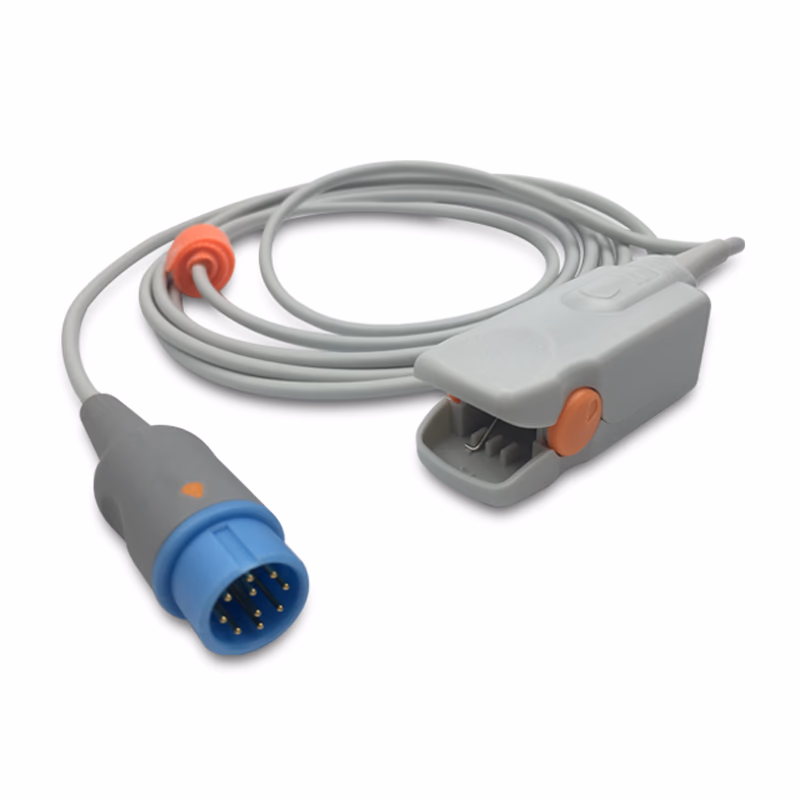 Compatible Adult Finger Clip SpO2 Sensor 3.0m (comparable to Infinium P02111, Technology: Nellcor Oxismart) Reusable SKU: SS-116-AF30