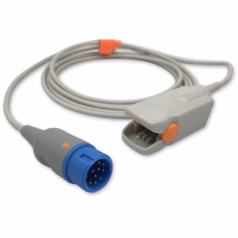 Compatible Adult Finger Clip SpO2 Sensor 3.0m (for use with Comen, Technology: Digital) Reusable SKU: SS-124D-AF30