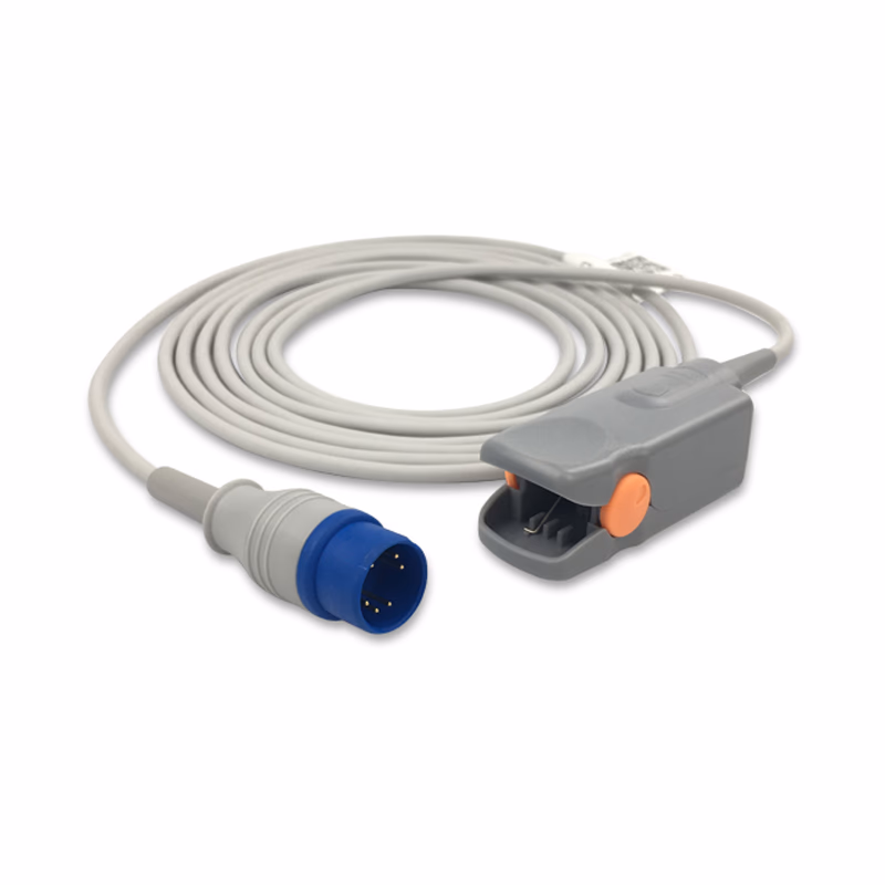 Compatible Adult Finger Clip SpO2 Sensor 3.0m (for use with Zoncare) Reusable SKU: SS-163-AF30