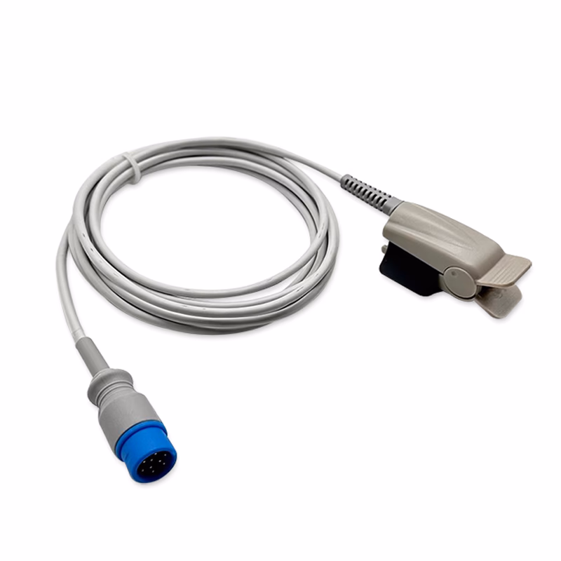 Compatible Adult Finger Clip SpO2 Sensor 3.0m (comparable to Yonker YONKER E12) Reusable SKU: SS-177-AF30