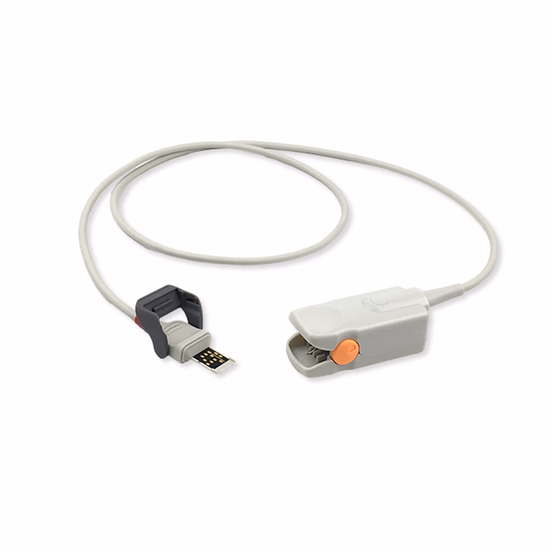 Compatible Adult Finger Clip SpO2 Sensor 1.0m (comparable to Masimo 04-596625, Technology: RAD G) Reusable SKU: SS-181RB-AF10