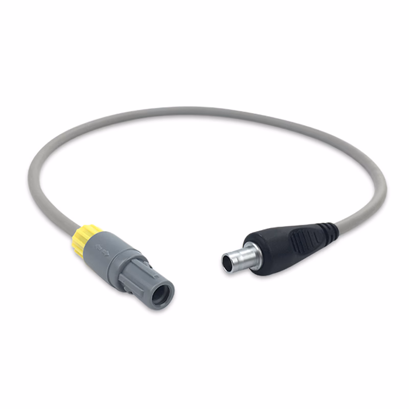 Compatible Inspiratory Heater Wire Adapter (comparable to Fisher & Paykel 900MR858) for MR850, HC550, reusable circuits Lemo style, 0.45m SKU: TAF-FP03-045