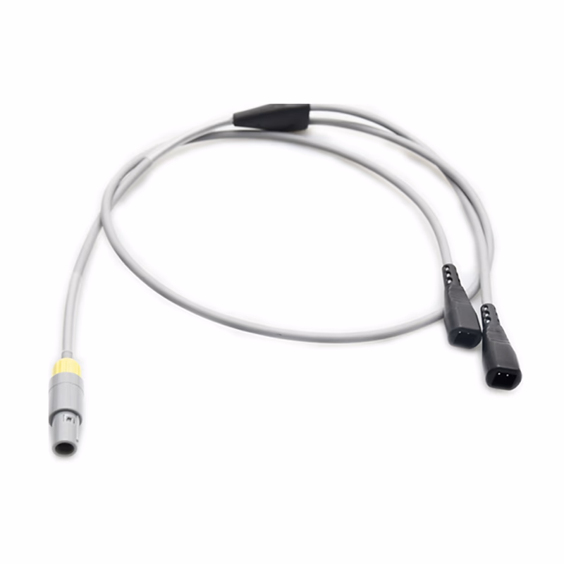 Compatible Heater Wire Dual Adapter Cable (comparable to Fisher & Paykel 900MR855) Lemo 4-Pin to Dual Molex 2-pin, 0.9M SKU: TAF-FP06-090