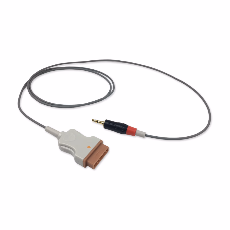 Compatible Simulator Temperature Adapter Cable, 1.5m (comparable to: Marquette, use with Pronk Technologies) Reusable, 1 Pc / Bag SKU: TA-MQ-T15