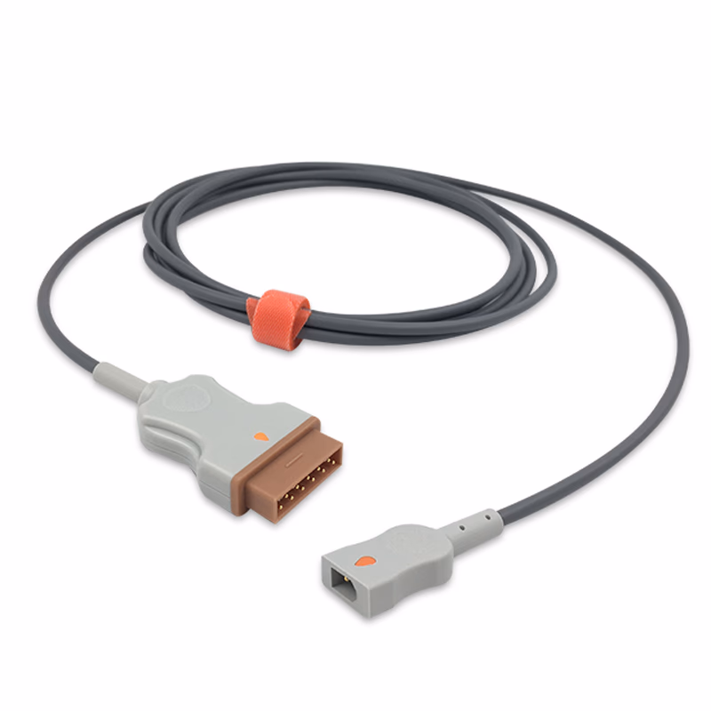 Compatible Temperature Adapter Cable 3.0m (comparable to GE Healthcare 2104179-001, used with: 400 Series Probe) Reusable SKU: TA-MQ-YSI30