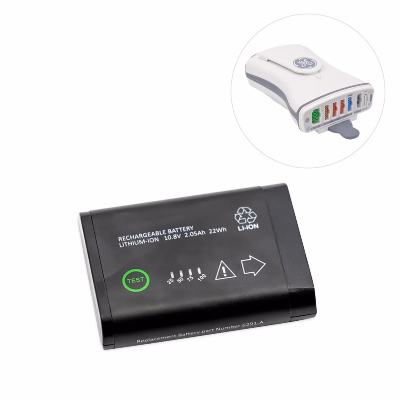 Compatible Li-ion Battery, 10.8V, 1850mAh (comparable to GE Healthcare 2016989-003) for GE PDM Module, Solar 8000i, FlashPad Wirless X-Ray Detector SKU: TNC-BA077