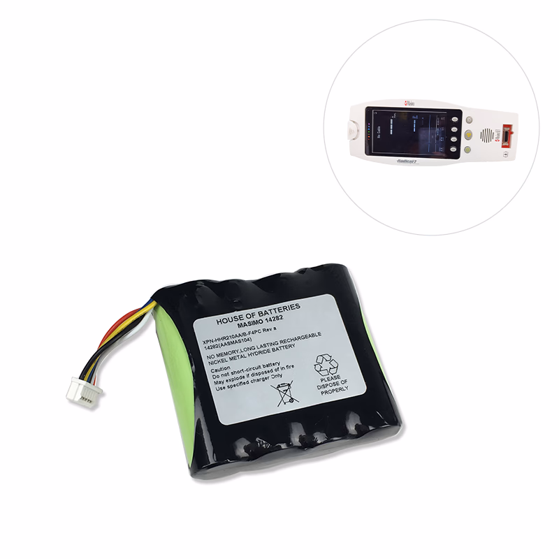 Compatible Ni-MH Battery, 4.8V, 2000mAh (comparable to Masimo 14282) for Masimo Radical-7 Rainbow SET Pulse Oximeter SKU: TNC-BA108