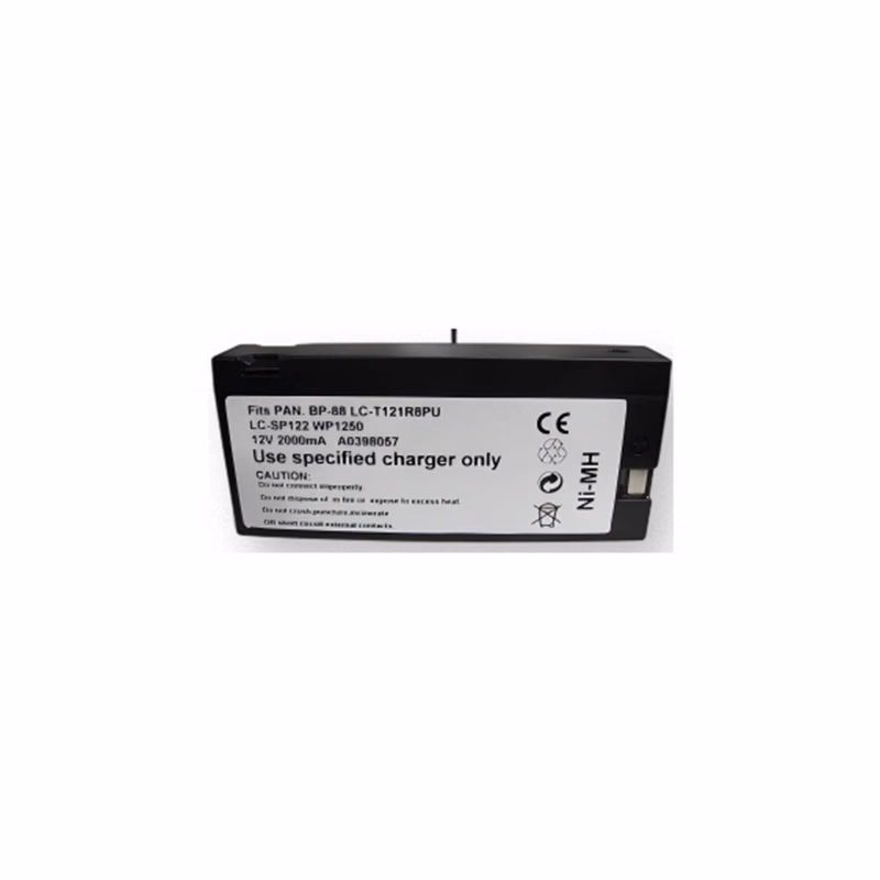 Compatible Ni-MH Battery, 12V, 2000mAh (comparable to Colin BP-88) for Colin Medical Instruments BP-88NXT Vital Signs Monitors, BP-8800 blood pressure units and other Colin series SKU: TNC-BA182