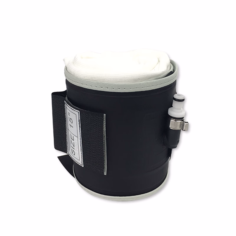 Cylindrical Tourniquet Cuff Single Port/Single Bladder 15" x 4" Gray Reusable, TPU, with Quick Connector, with Limb Protection Sleeve, Non-Sterile, 1 Pc / Bag SKU: 50-3810
