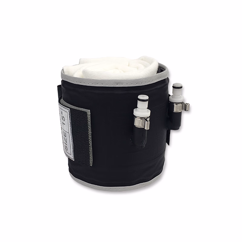 Cylindrical Tourniquet Cuff Dual Port/Single Bladder 15" x 4" Gray Reusable, TPU, with Quick Connector, with Limb Protection Sleeve, Non-Sterile, 1 Pc / Bag SKU: TNC-GPS-CTC-006