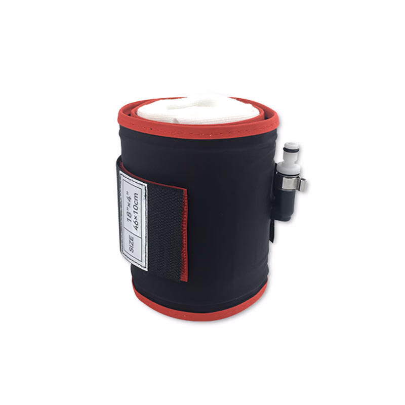 Cylindrical Tourniquet Cuff Single Port/Single Bladder 18" x 4" Red Reusable, TPU, with Quick Connector, with Limb Protection Sleeve, Non-Sterile, 1 Pc / Bag SKU: TNC-GPS-CTC-007