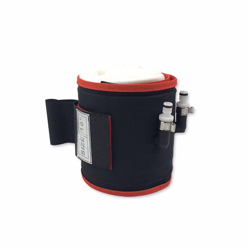 Cylindrical Tourniquet Cuff Dual Port/Single Bladder 18" x 4" Red Reusable, TPU, with Quick Connector, with Limb Protection Sleeve, Non-Sterile, 1 Pc / Bag SKU: TNC-GPS-CTC-008