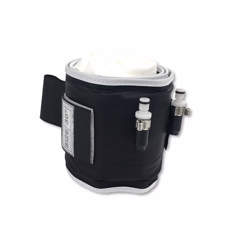 Cylindrical Tourniquet Cuff Dual Port/Single Bladder 30" x 4" Dark Blue Reusable, TPU, with Quick Connector, with Limb Protection Sleeve, Non-Sterile, 1 Pc / Bag SKU: TNC-GPS-CTC-012