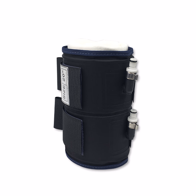 Cylindrical Tourniquet Cuff Dual Port/Dual Bladder 20" x 6" Dark Blue Reusable, TPU, with Quick Connector, with Limb Protection Sleeve, Non-Sterile, 1 Pc / Bag SKU: 70-5115