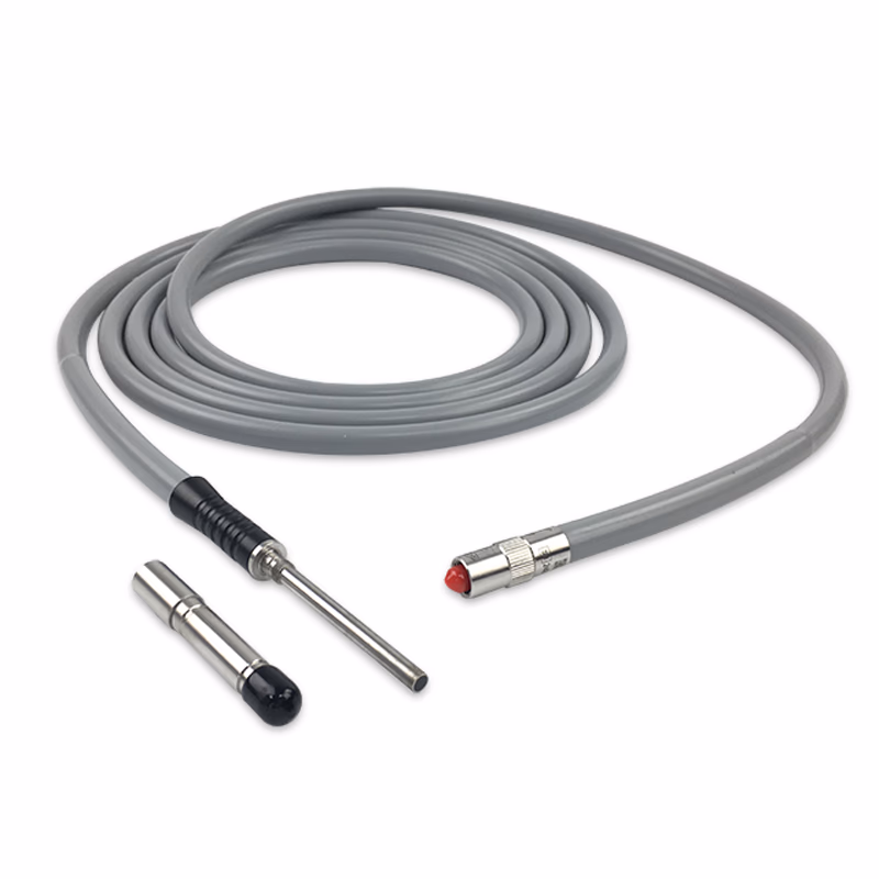 Compatible Fiber Optical Cable (comparable to: Stryker 0233-050-084, 5mm, autoclavable, 5.0 mm × 10 ft Non-Transparent Fiberoptic Light Cable) 5.0 mm × 10 ft Non-Transparent Fiberoptic Light Cable (Storz scope and Strkyer light source fittings, screw-on), Light source entrance temperature endurance 400℃ SKU: TNC-GQX01