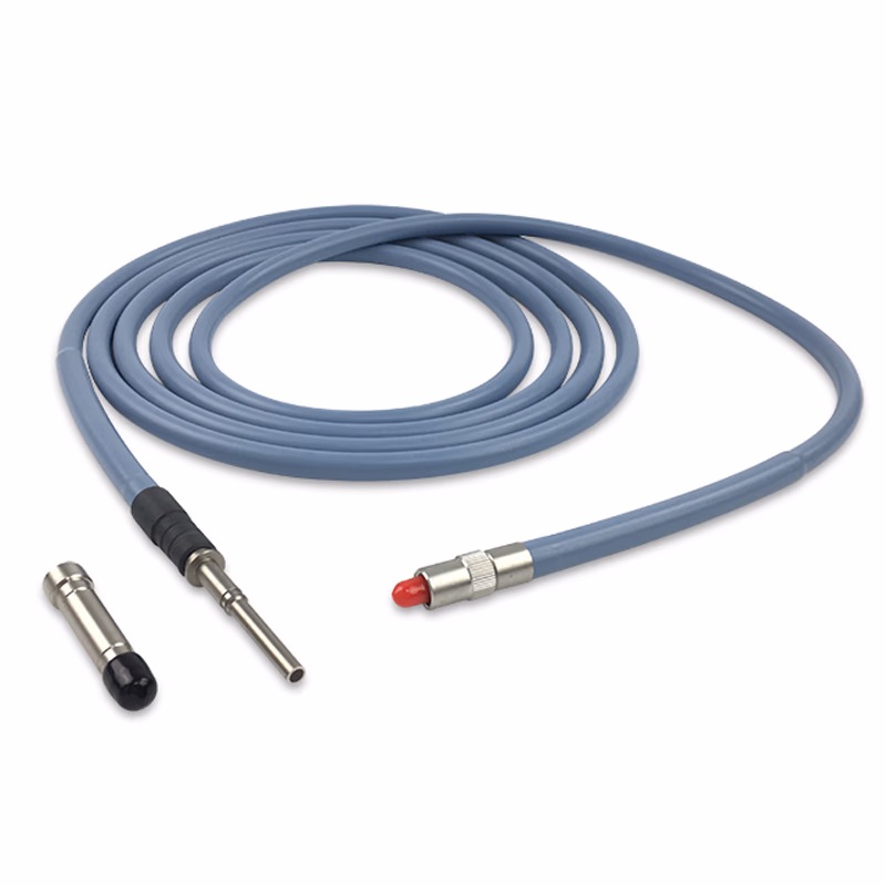 Compatible Fiber Optical Cable (comparable to: Stryker 0233-050-084, 5mm, autoclavable, 4.0 mm × 10 ft Non-Transparent Fiberoptic Light Cable) 4.0 mm × 10 ft Non-Transparent Fiberoptic Light Cable (Storz scope and Strkyer light source fittings, screw-on), Light source entrance temperature endurance260℃ SKU: TNC-GQX02