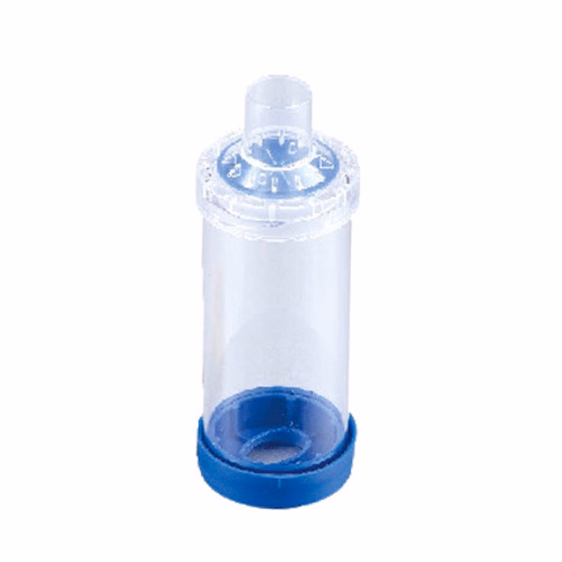 Blue Standerd Handheld Inhaler Spacer with Mouthpiece (w/out Mask) for Adult 175ML,anti-static, Blue, for Adult SKU: TNC-HSAMP