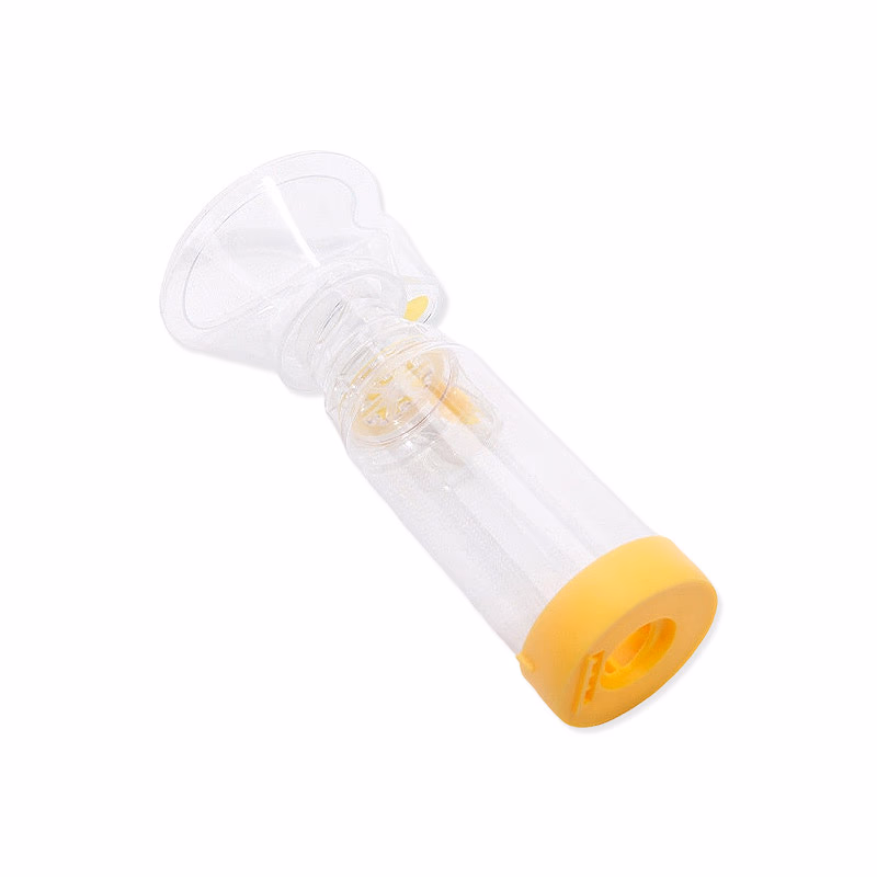 Yellow Standerd Handheld Inhaler Spacer with Mask for Child 175ML,anti-static, Yellow, for Child SKU: TNC-HSC