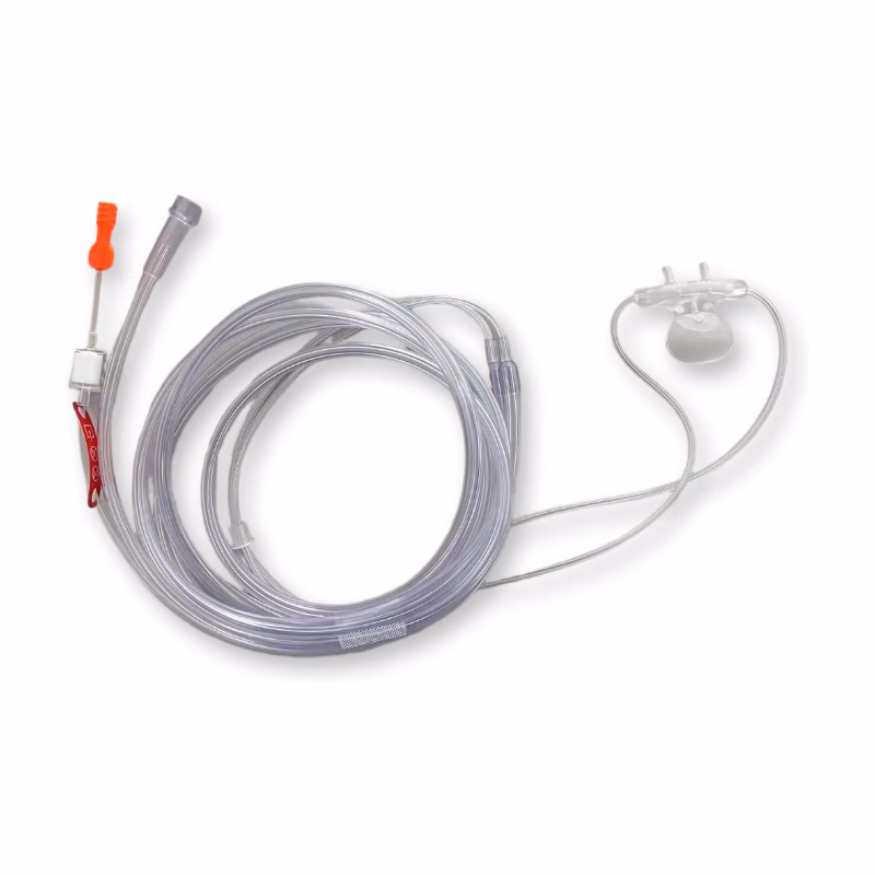 Compatible Microstream Nasal Cannual, Adult, (comparable to Philip M2522A, 989803204551) Non-intubated,With Oxygen Delivery,Short Term,Low Humidity,Disposable,2.5m,Non-Sterile,Oral-nasal,25PC/Bag SKU: TNC-NC053