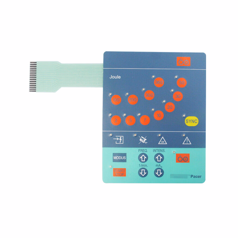 Compatible Panel Membrane Switch Keypad (for use with Primedic) used for Defibrillator Primedic Defi-Monitor Joule, Defi-Monitor Joule M240, DM10, DM30 SKU: TNC-PD-MS007