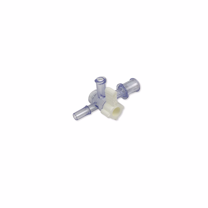 Three-Way Valve for Infusion Pressure Bag purple and white, PC and PE material SKU: TNC-PIV02