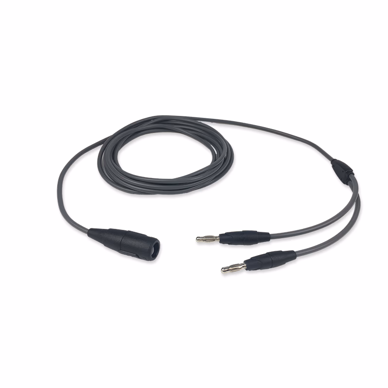Compatible reusable Bipolar Forceps Cables MicroFrance CP393 for European with Bifurcated 4mm Banana Plug autoclavable SKU: TNC-RFC01